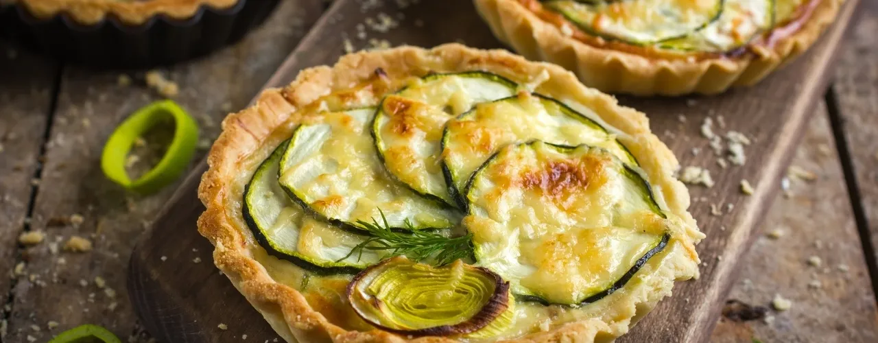 Chrupiąca tarta z cukinią