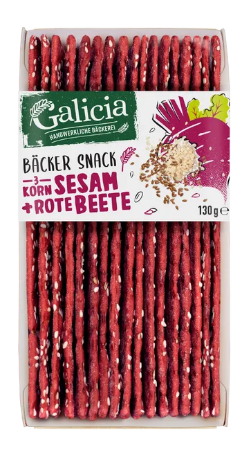 Galicia Bäcker Snack Sesam + Rote Beete 130 g