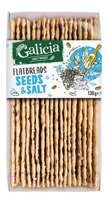 FLATBREADS SEEDS & SALT 130 g
