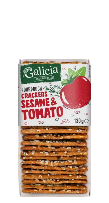 CRACKERS SESAME & TOMATO 130 g