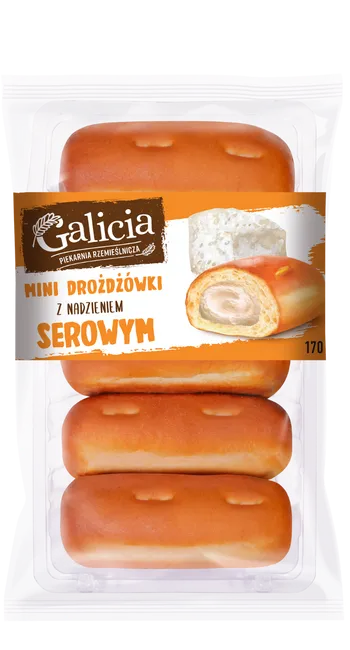 MINI DROŻDŻÓWKI Z NADZIENIEM SEROWYM 170 g