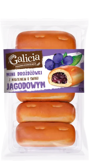 MINI BUNS WITH BLUEBERRY FLAVOR FILLING 170 g