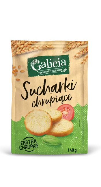 Sucharki Chrupiące 140g Naturalne 140 g