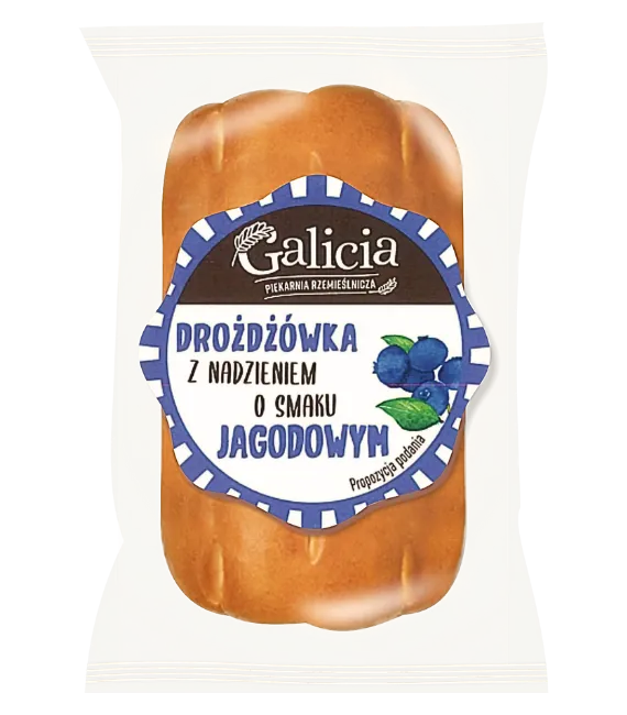 SWEET BUN WITH BLUEBERRY FLAVOR FILLING 80 g