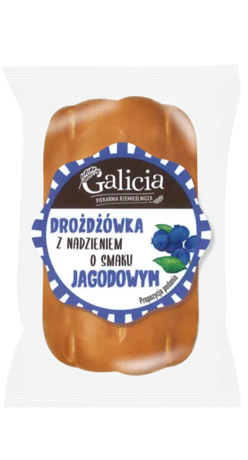 DROŻDŻÓWKA Z NADZIENIEM O SMAKU JAGODOWYM 80 g