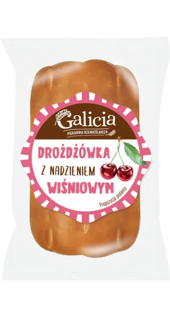 DROŻDŻÓWKA Z NADZIENIEM WIŚNIOWYM 80 g