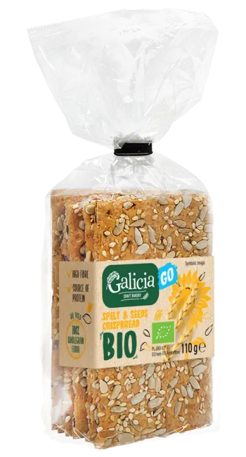BIO WHOLEGRAIN CRISPBREAD GO SPELT & SEEDS 110 g