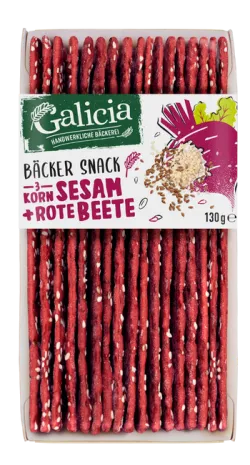 Galicia Bäcker Snack Sesam + Rote Beete 130 g