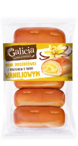 MINI HEFEGEBÄCK MIT VANILLE-FÜLLUNG 170 g