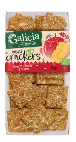 BIO Mini Crackers Cheese, Sesame & Tomato 90 g