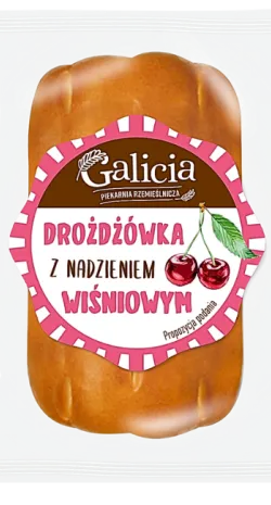 BUN WITH CHERRY FILLING 80 g