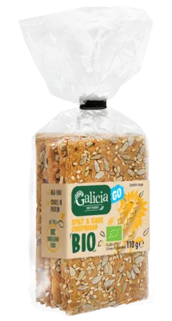 BIO WHOLEGRAIN CRISPBREAD GO SPELT & SEEDS 110 g