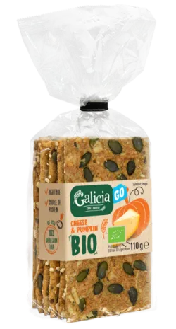 BIO PEŁNOZIARNISTE PIECZYWO CHRUPKIE GO SER & DYNIA 110 g