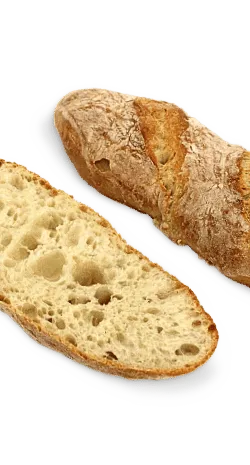 HALF BAGUETTE RUSTIC WHEAT -  RYE 120 g