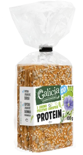 Galicia GO Protein Crispbread 3 Seeds 100 g