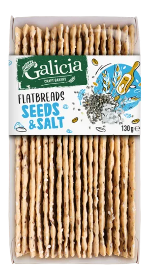 FLATBREADS SEEDS &amp; SALT 130 g