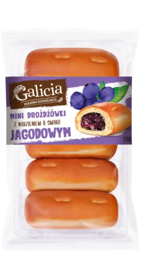 MINI BUNS WITH BLUEBERRY FLAVOR FILLING 170 g