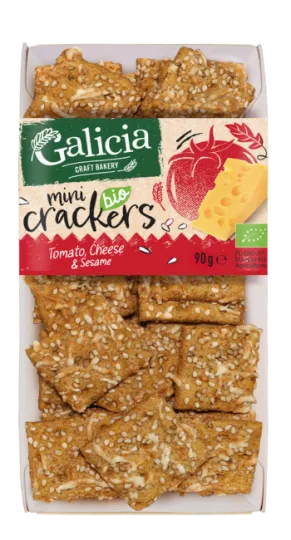 BIO Mini Crackers Cheese, Sesame &amp; Tomato 90 g