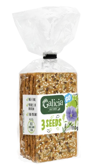 WHOLEGRAIN CRISPBREAD GO 3 SEEDS 110 g
