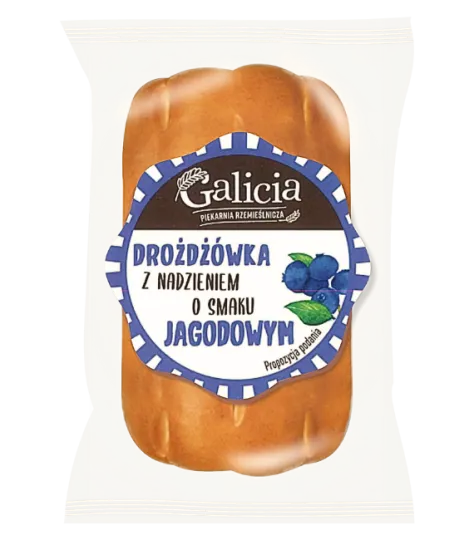 SWEET BUN WITH BLUEBERRY FLAVOR FILLING 80 g